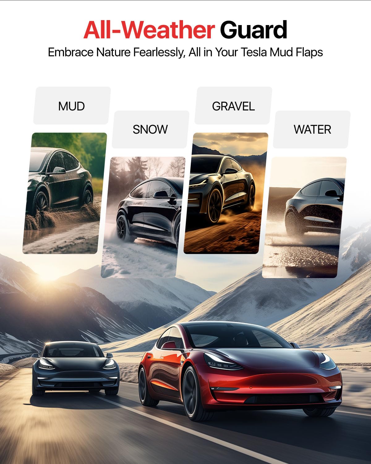 REEVAA mud flap close-up shows durable TPE/PP material quality.