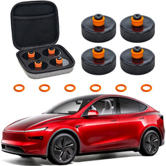 REEVAA Tesla jack pad top view for Model Y showing stable lifting and protection