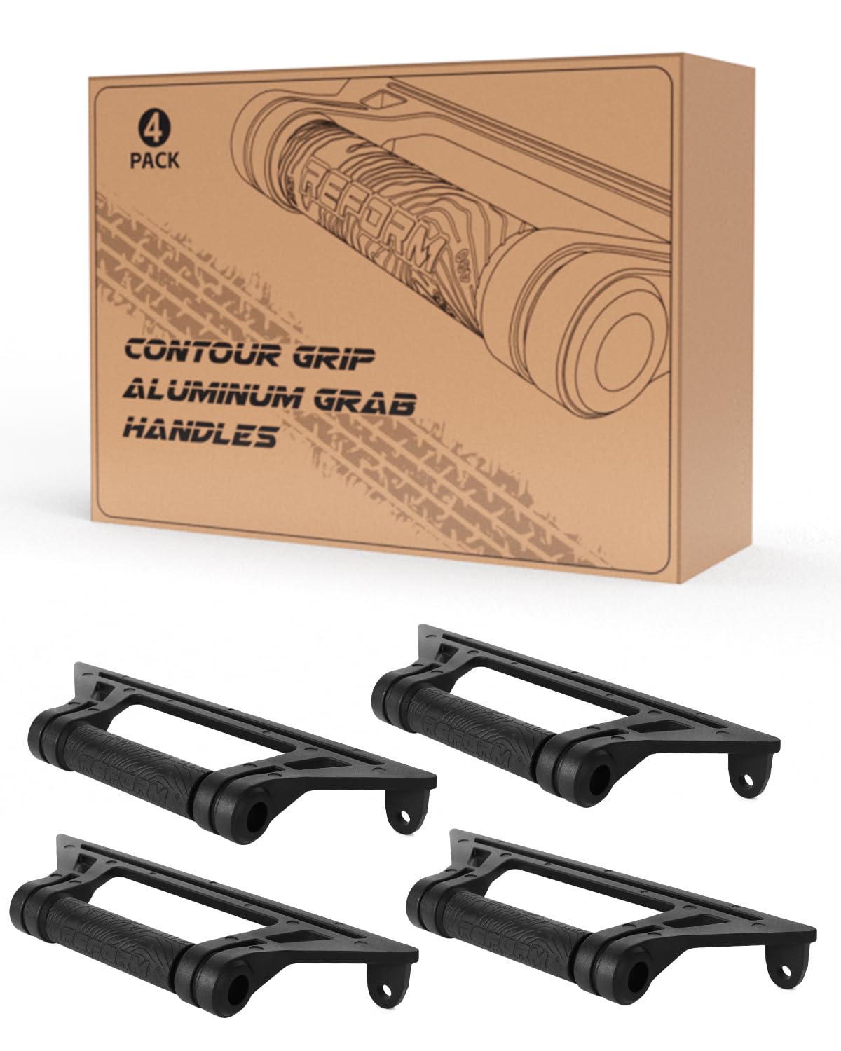 REFORM DESIGN Ford Bronco front-seat grab handle with contour grip improves entry