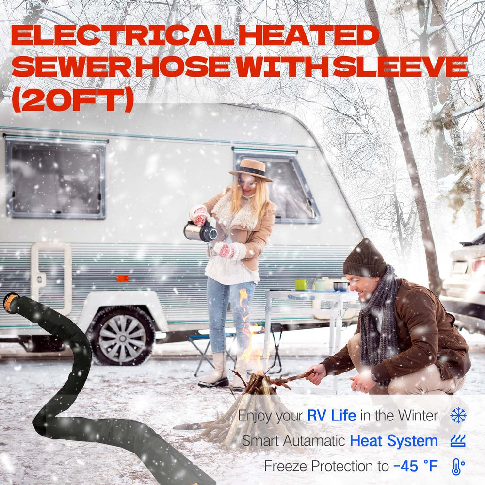 REHOSEUP heated sleeve insulation maintains flow during freezing temperatures on the road.
