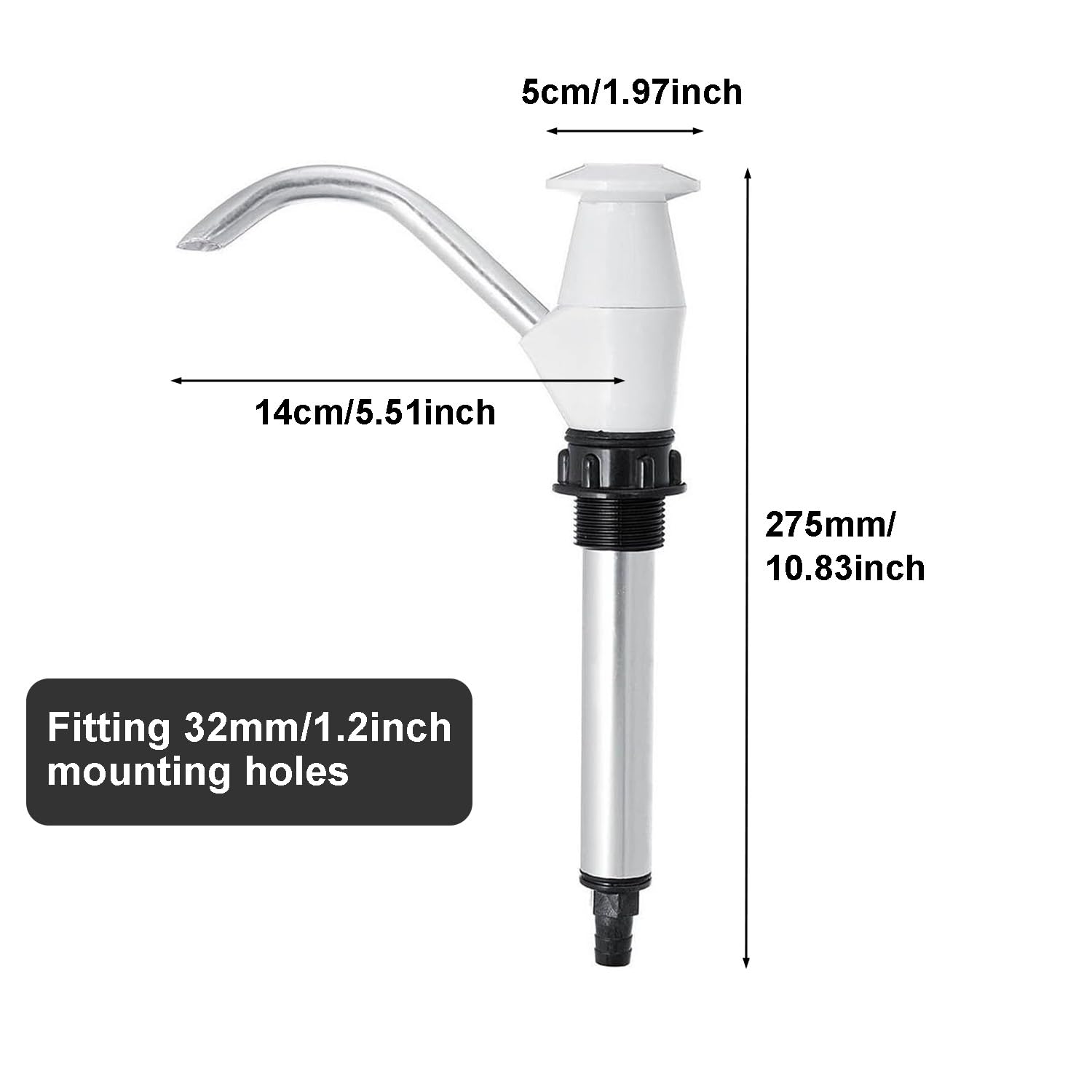 Reicyfang caravan sink hand pump installed in an RV demonstrates ready water access.