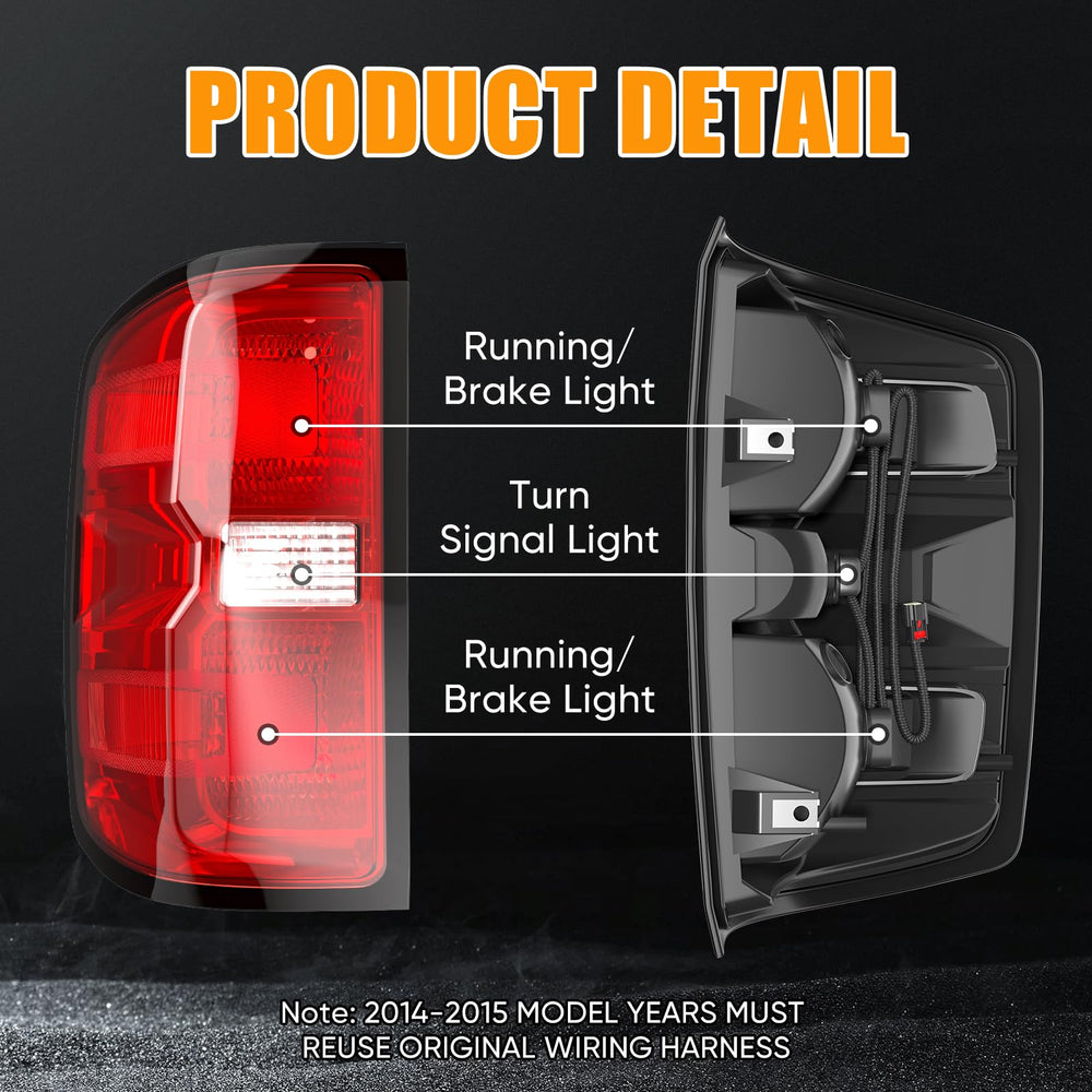 Reilauto tail light red lens close up showing durable housing