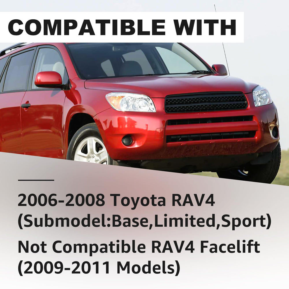 Reinko headlight assembly for Toyota RAV4 2006-2008 chrome finish details elevate exterior style