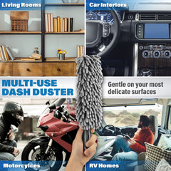 Relentless Drive compact 10-inch duster fits in a glovebox.