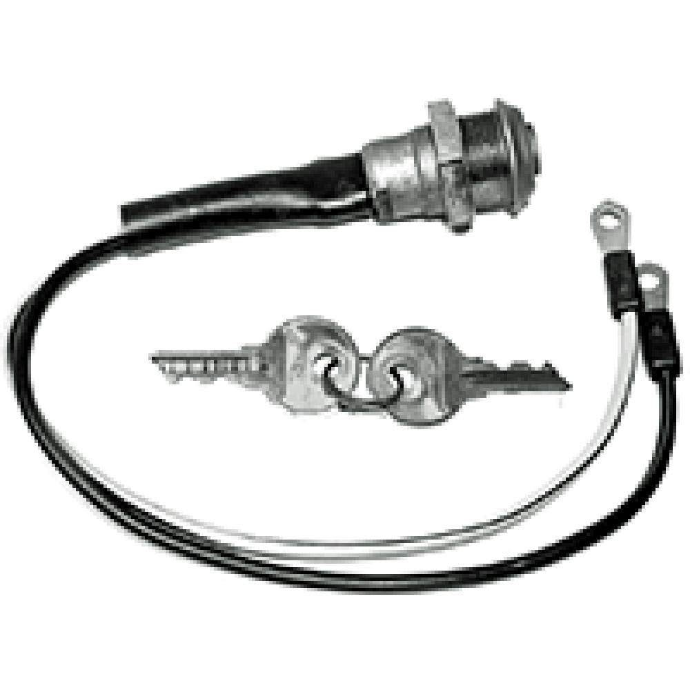 Reliable Aftermarket Parts ignition switch with wire and keys for Ford NAA tractor; dependable performance.