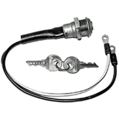 Reliable Aftermarket Parts ignition switch with wire and keys for Ford NAA tractor; dependable performance.