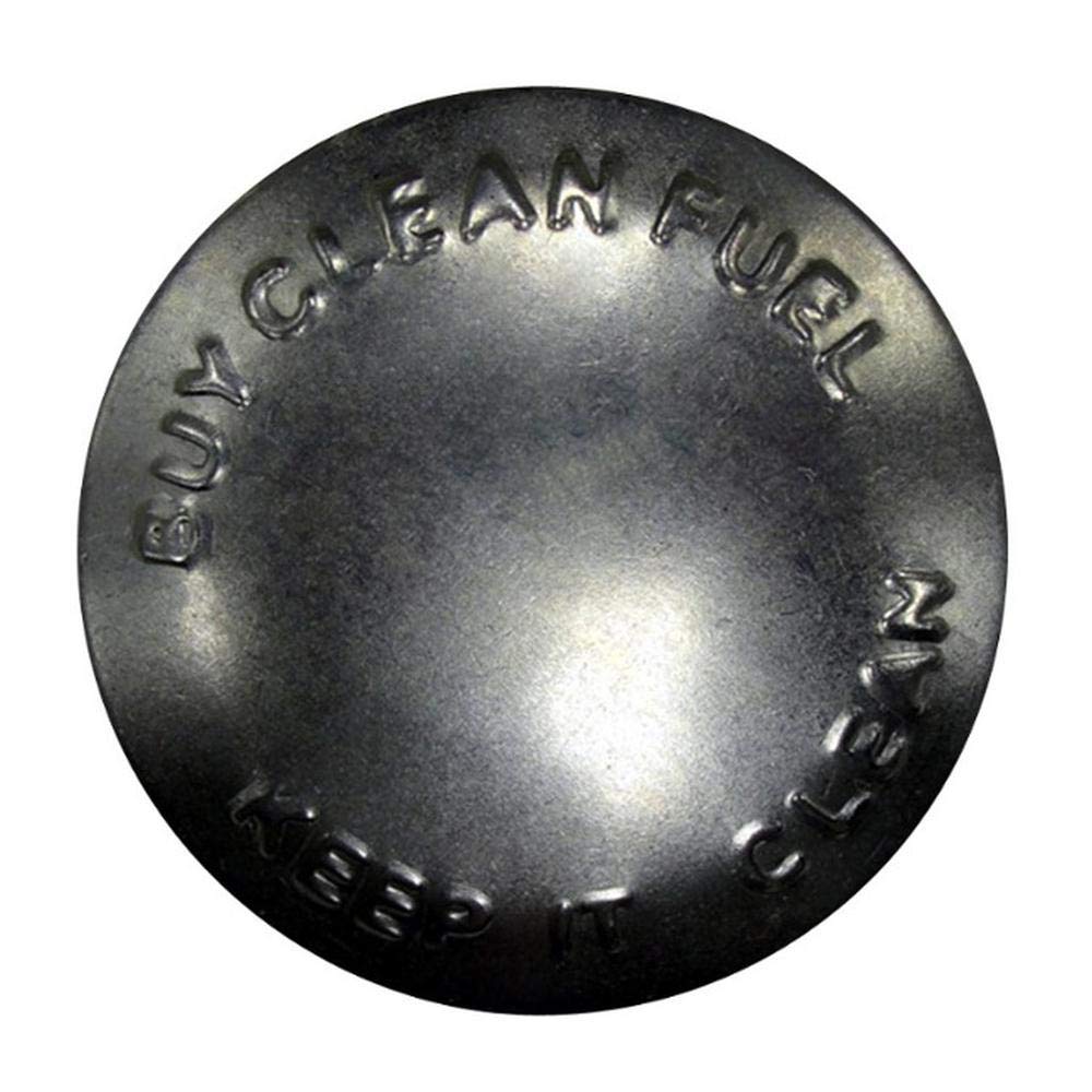 Reliable Aftermarket Parts triple baffle gas cap, side angle showing secure seal.