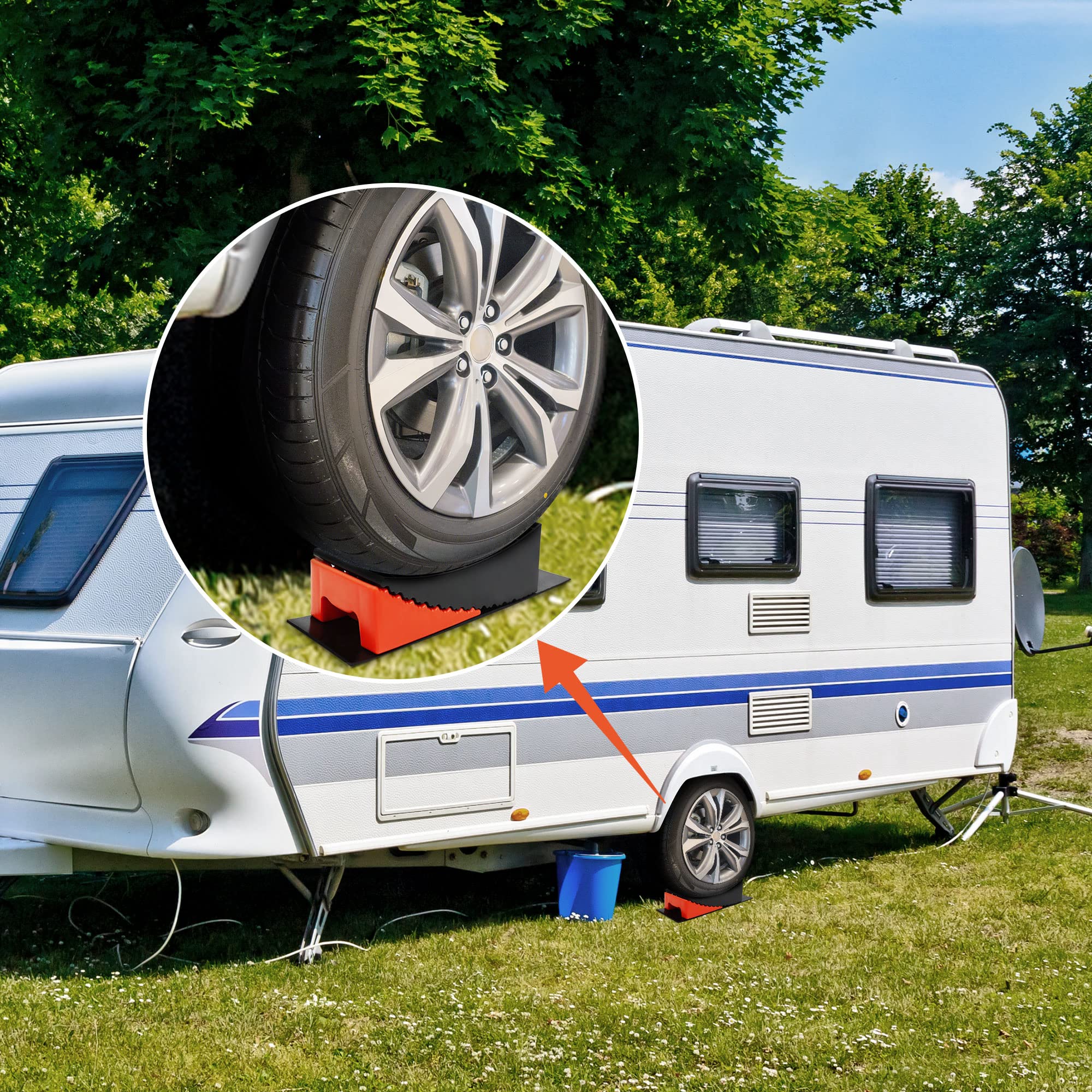Reliancer nine-piece kit ready for travel trailers and campers.