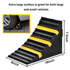 RELIANCER wheel chocks with handle for quick, secure positioning