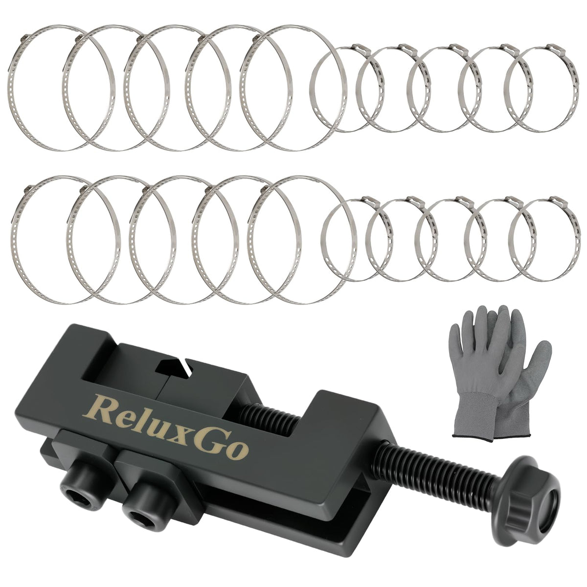 ReluxGo axle boot clamp tool with adjustable jaws for versatile CV clamp work.