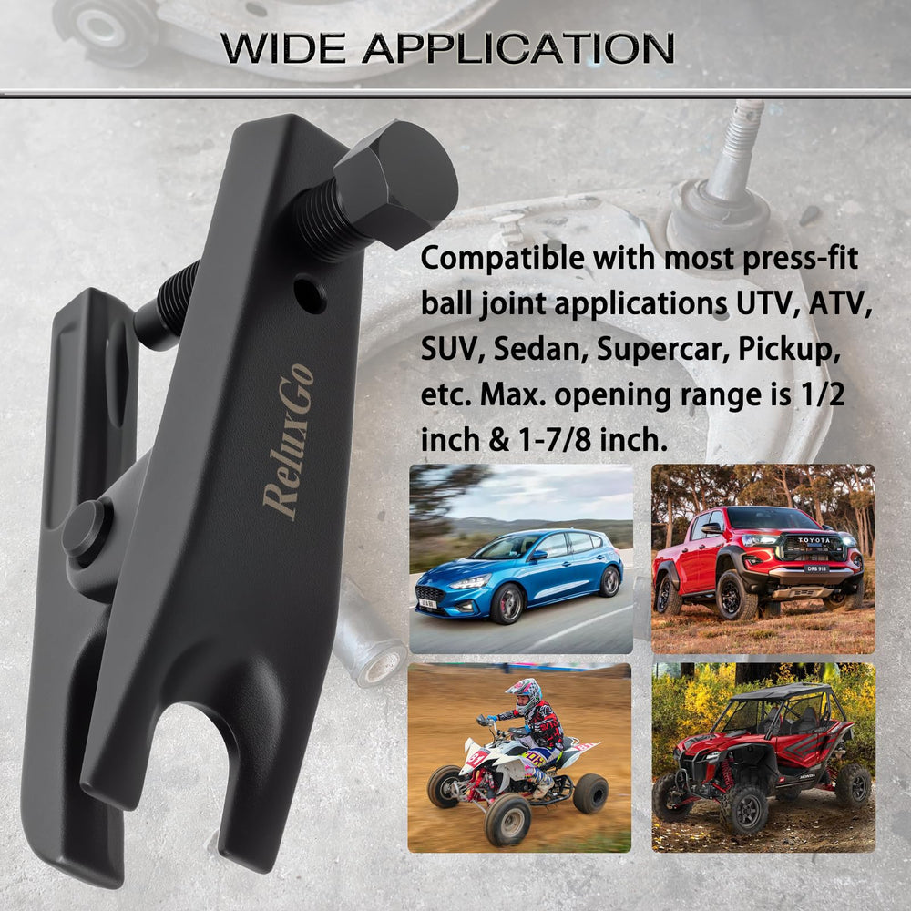 ReluxGo ball joint separator with 2-stage height adjustment for precise separation