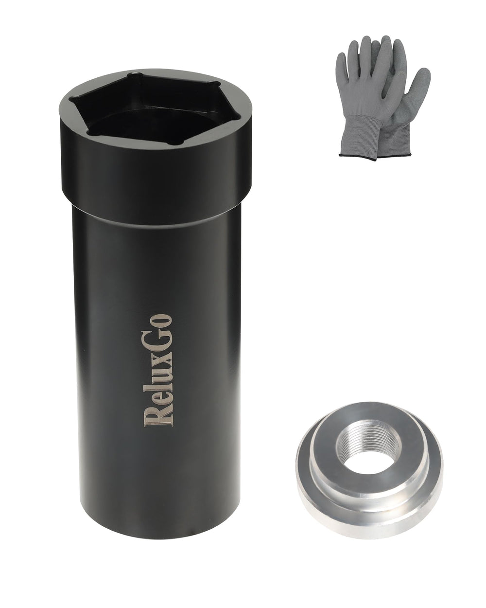ReluxGo compact design 5.5 inch depth tool fits 1/2 inch drive setups neatly.