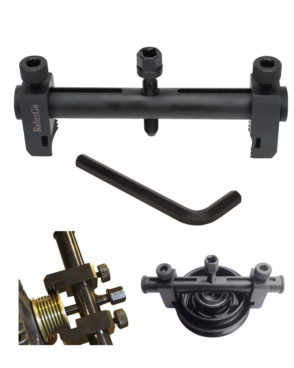 ReluxGo compact low-profile pulley puller fits tight engine bays