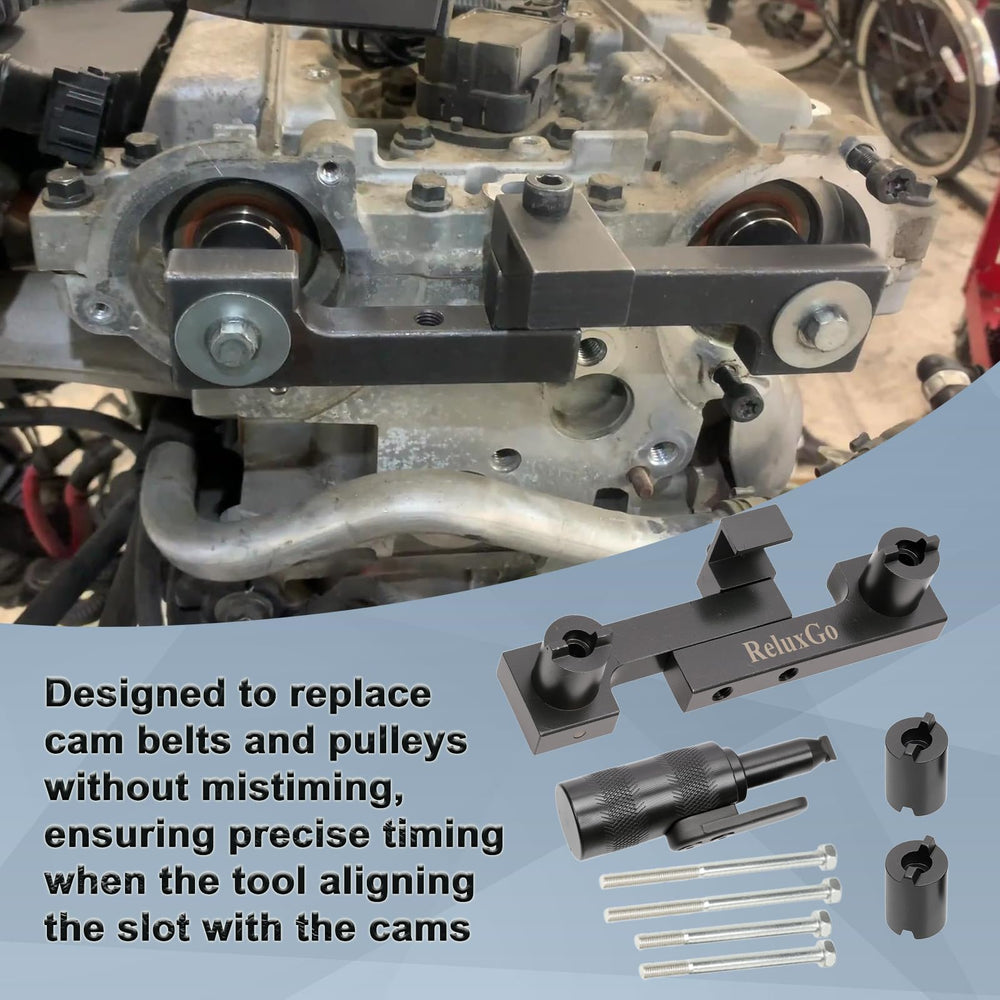 ReluxGo crankshaft timing tool with extensions for precise alignment