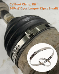 ReluxGo CV boot clamp kit adjustable diameter demonstrates versatile fit across vehicles.