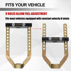 ReluxGo CV Joint Puller safety collar enabling hands-free operation.