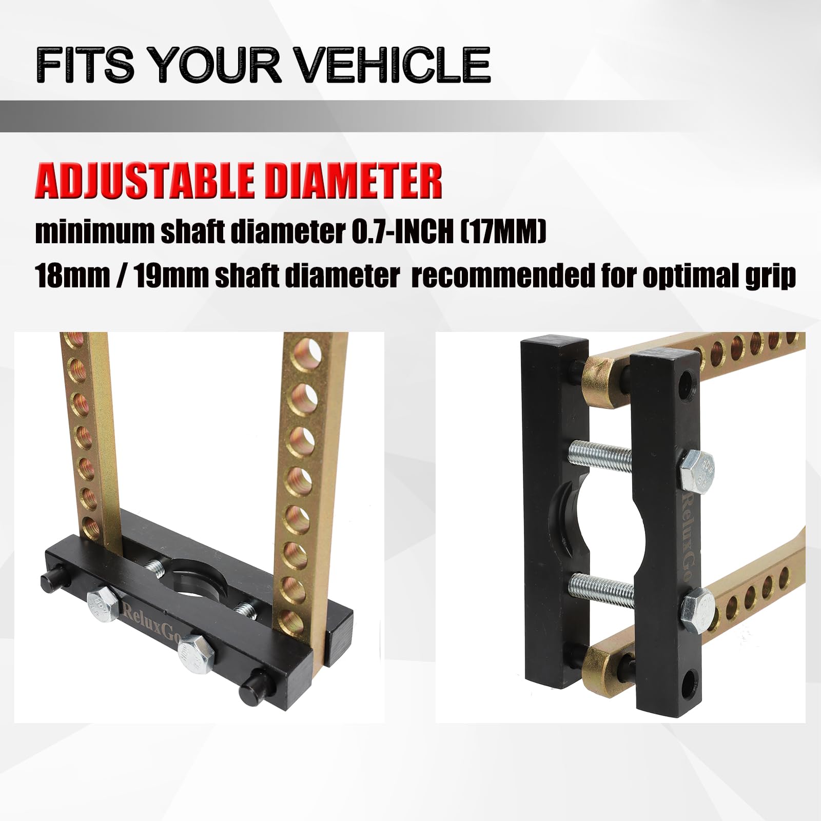 ReluxGo CV Joint Puller steel construction for durability.