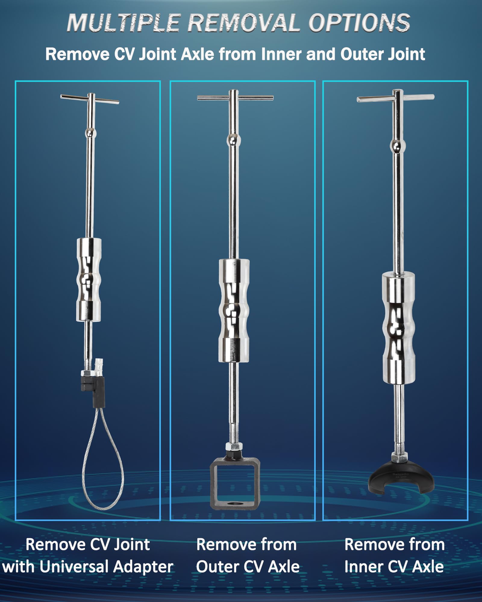 ReluxGo extension pole aids leverage for tough CV joint removals
