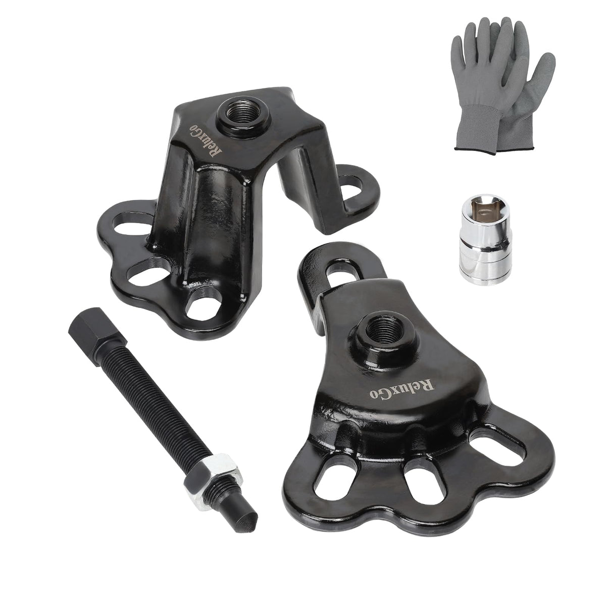 ReluxGo front hub puller in action for quick hub removal on a vehicle.