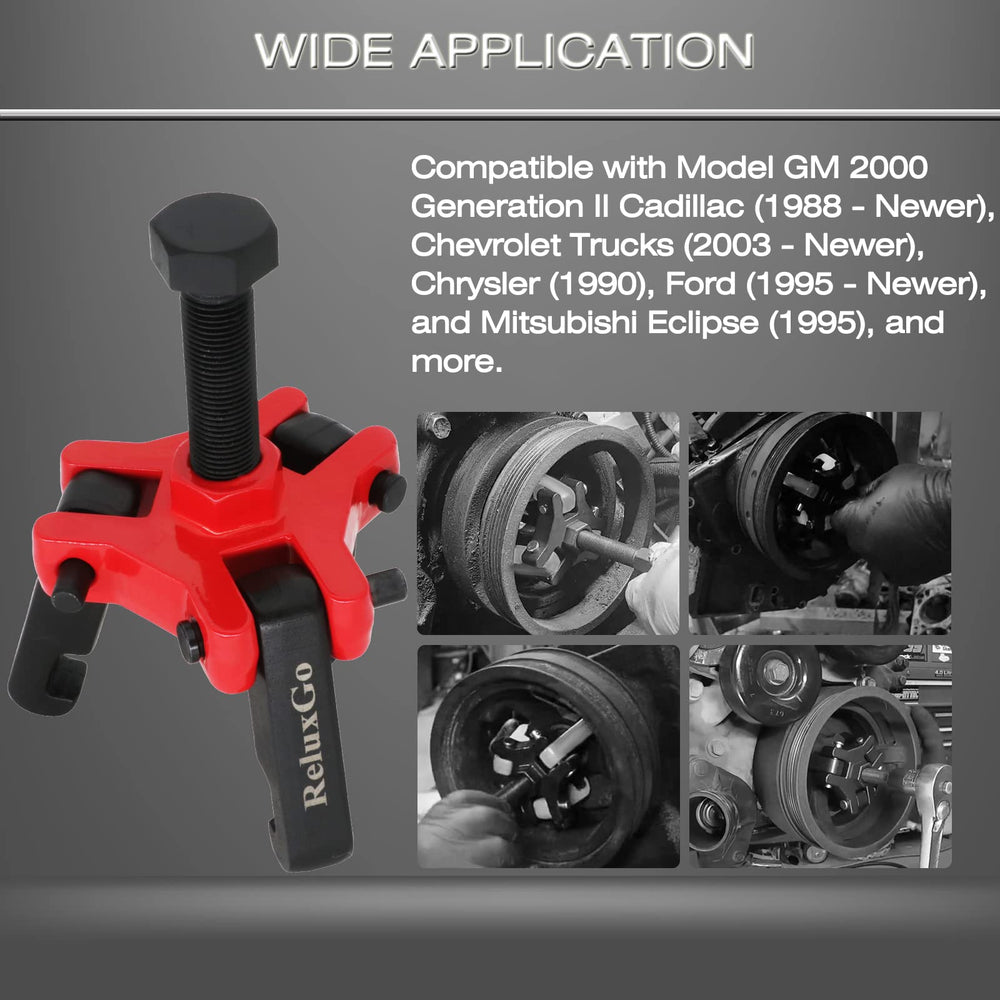 ReluxGo Harmonic Balancer Puller forcing screw 24mm enables precise alignment.