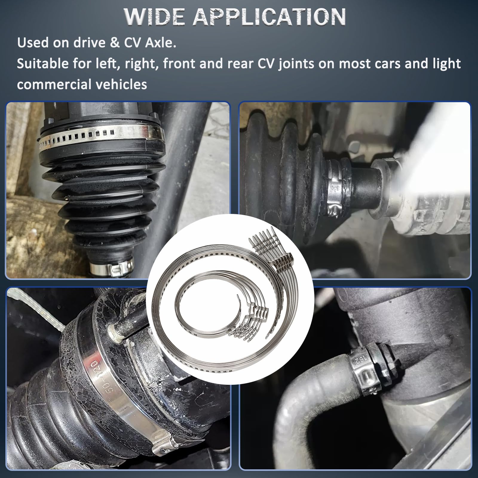 ReluxGo large clamps handle bigger CV boot diameters securely.