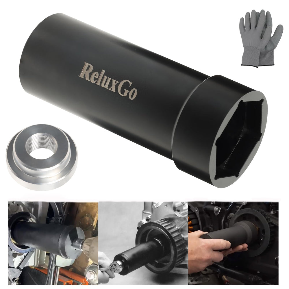 ReluxGo mainshaft sprocket 1-7/8 socket with 1/2 inch drive for fast, secure pulley service.
