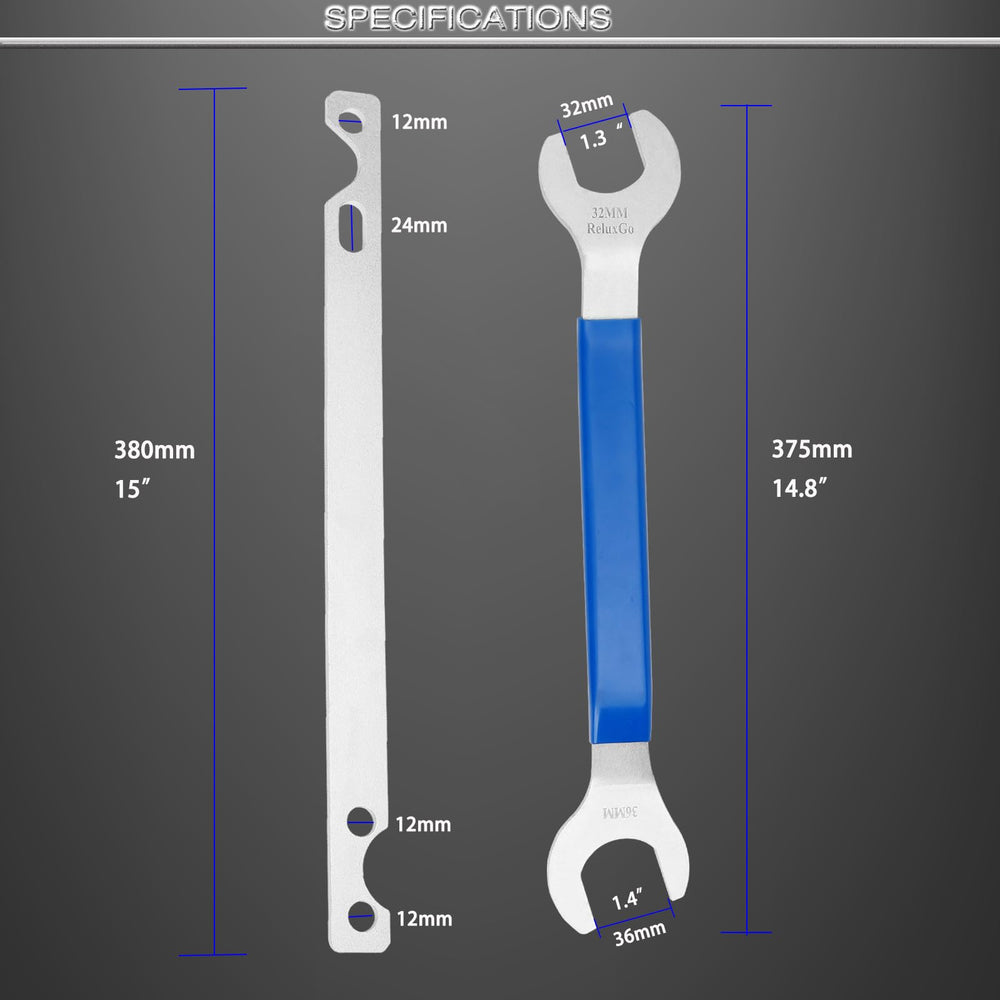 ReluxGo water pump pulley holder 32mm supports pulley during loosening.