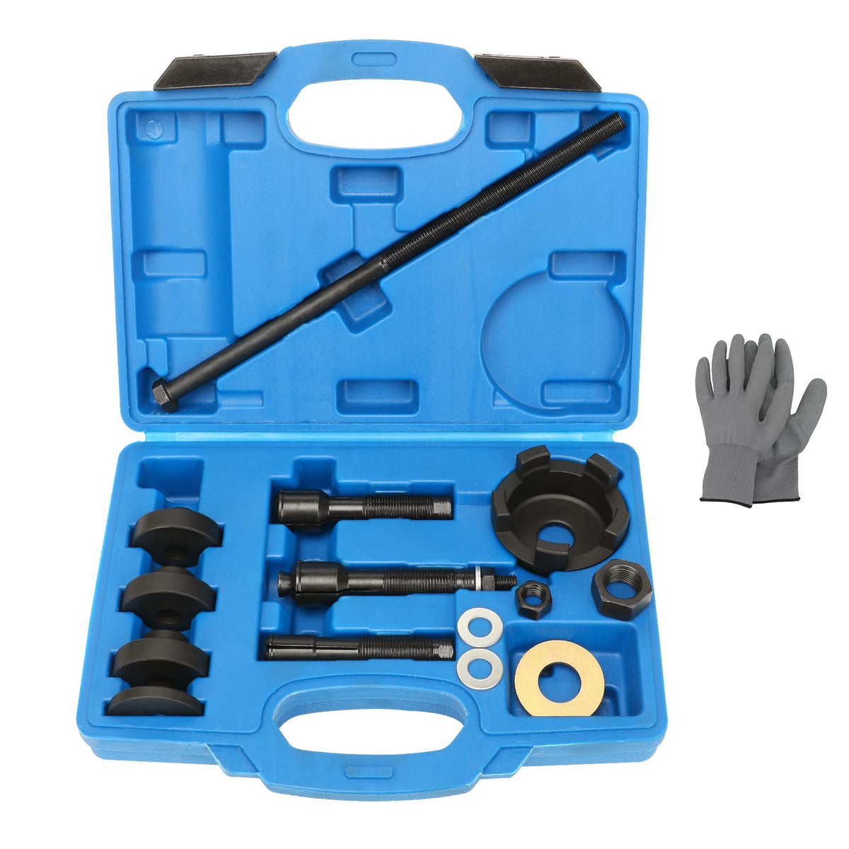 ReluxGo wheel bearing puller assembly shows precise setup for easy removal.