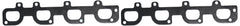 Remflex exhaust gasket for Mopar V8 Hemi with D-shaped port improves seal durability