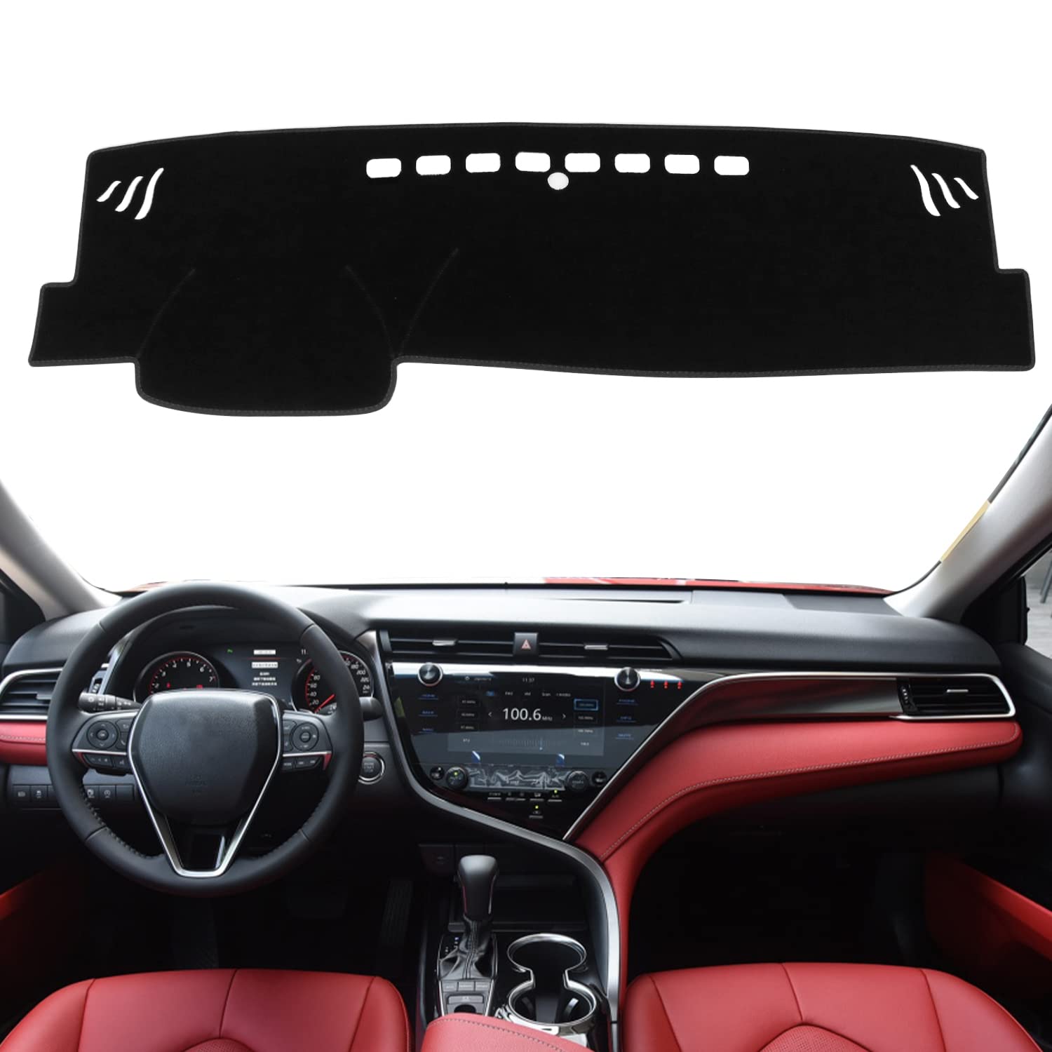 REMOCH dash cover for Camry 2018-2024 with anti-slip backing for secure placement