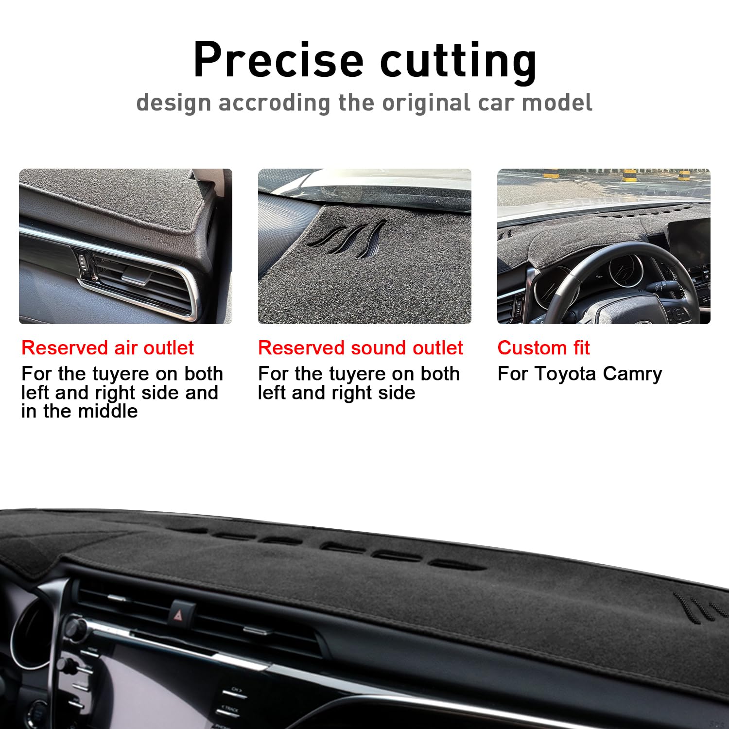 REMOCH dash cover anti-slip mat keeps dash stable on roads