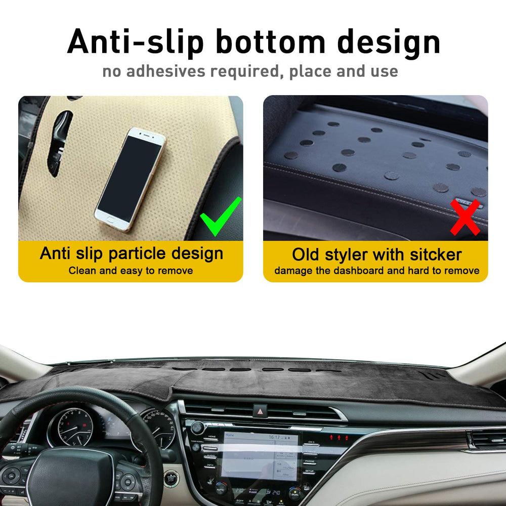 REMOCH dashboard protector reduces glare for safer daytime visibility