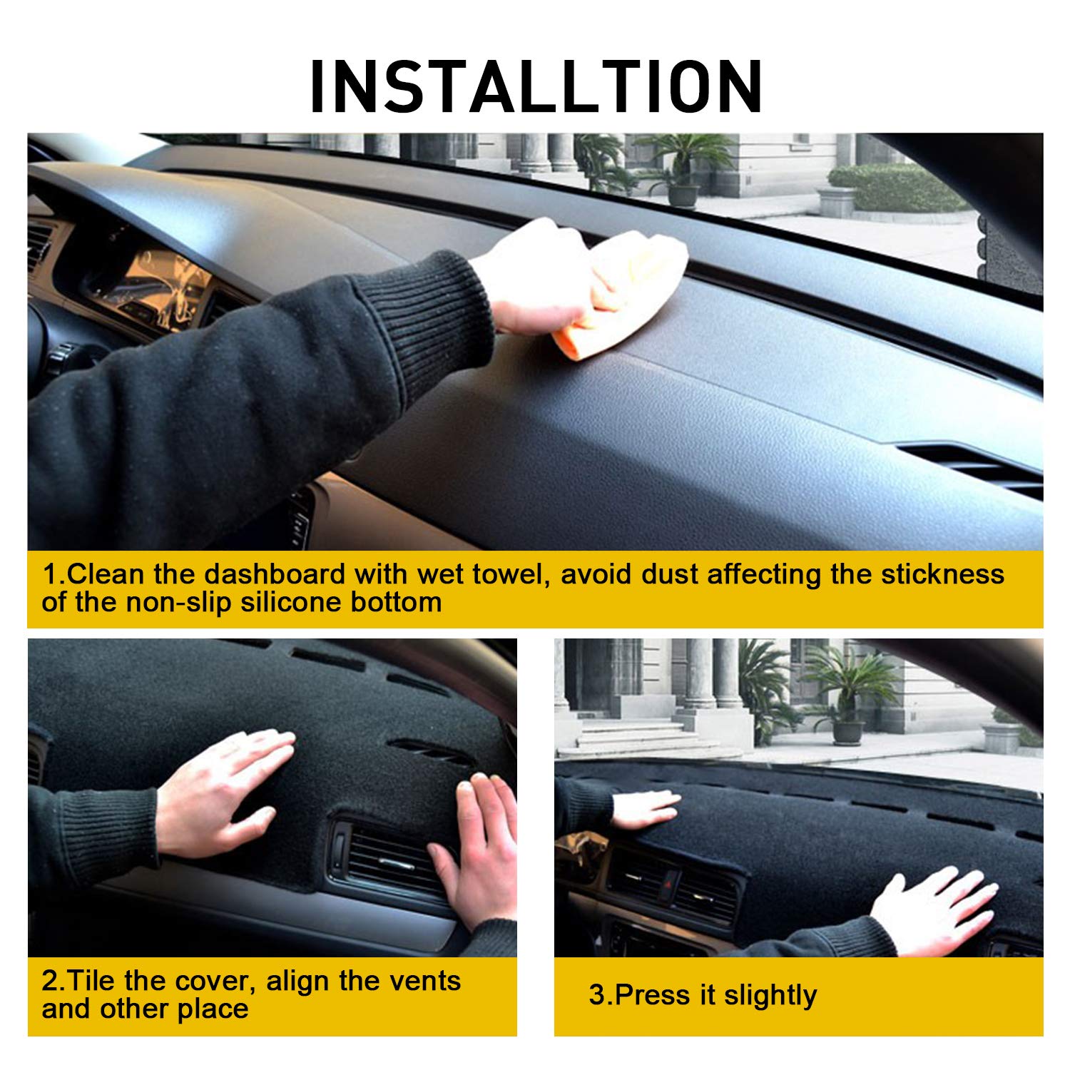 REMOCH flannel dash mat offers soft touch and wrinkle resistance