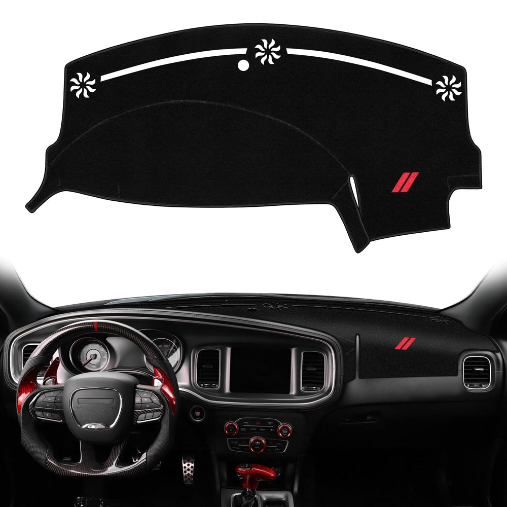 REMOCH dash cover for Dodge Charger 2011-2023 with tailored fit to reduce glare.