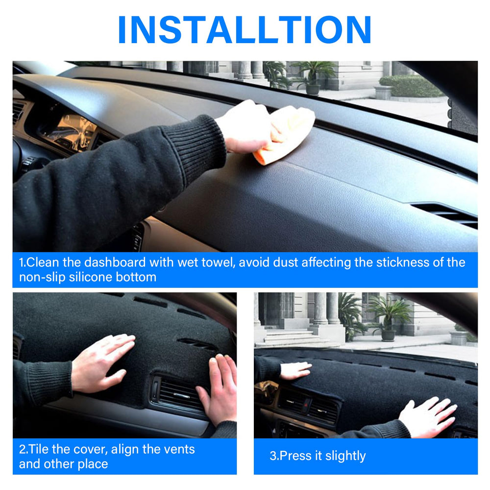 REMOCH dash cover showing potential wave note due to logistics before installation.