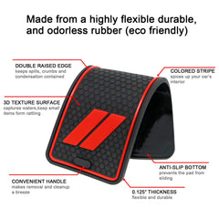 REMOCH red dash door pocket mats protect pockets from spills and crumbs