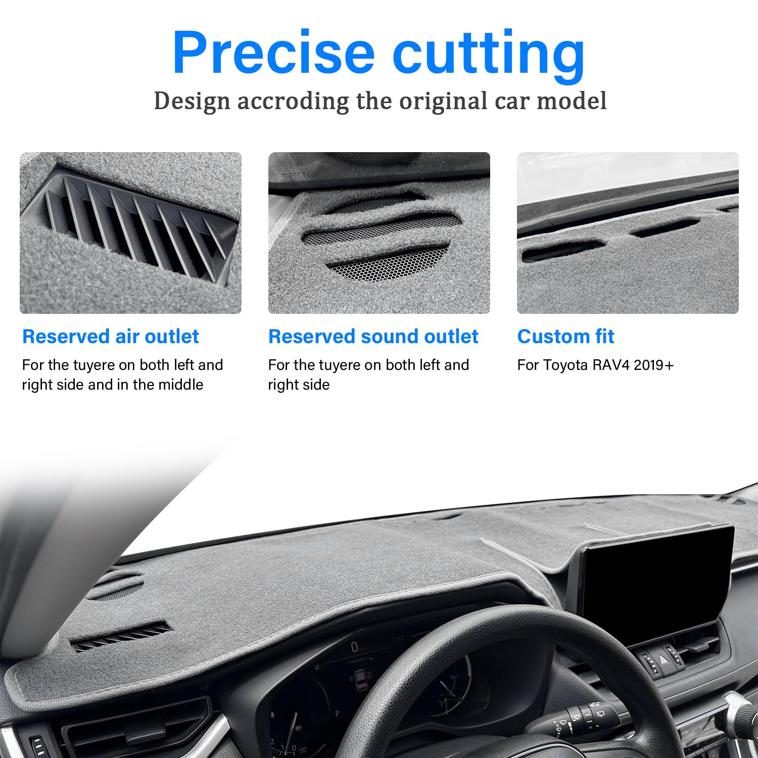 REMOCH sunshield protector for RAV4 reduces interior glare and heat buildup.