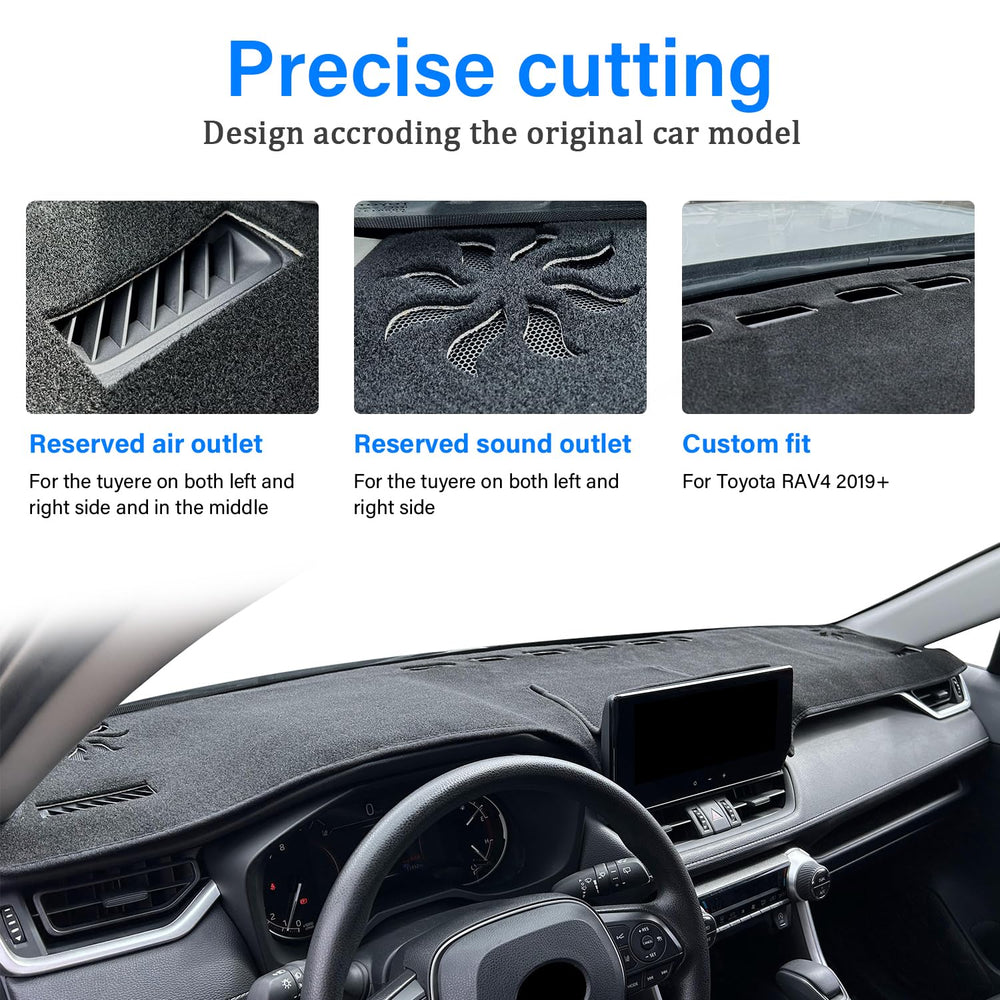REMOCH Rav4 dash cover protects dashboard from heat and sun damage.