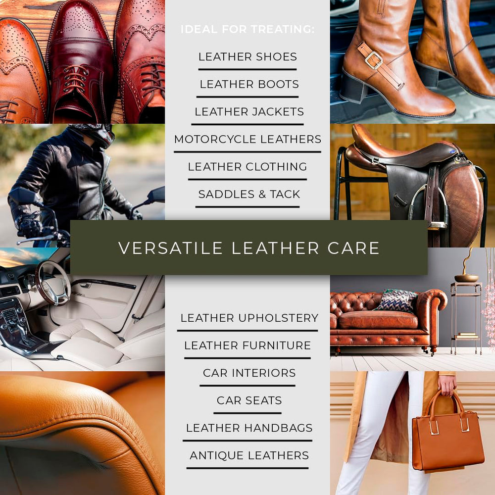 Renapur Leather Balsam is suitable for multiple leather surfaces including furniture and cars.