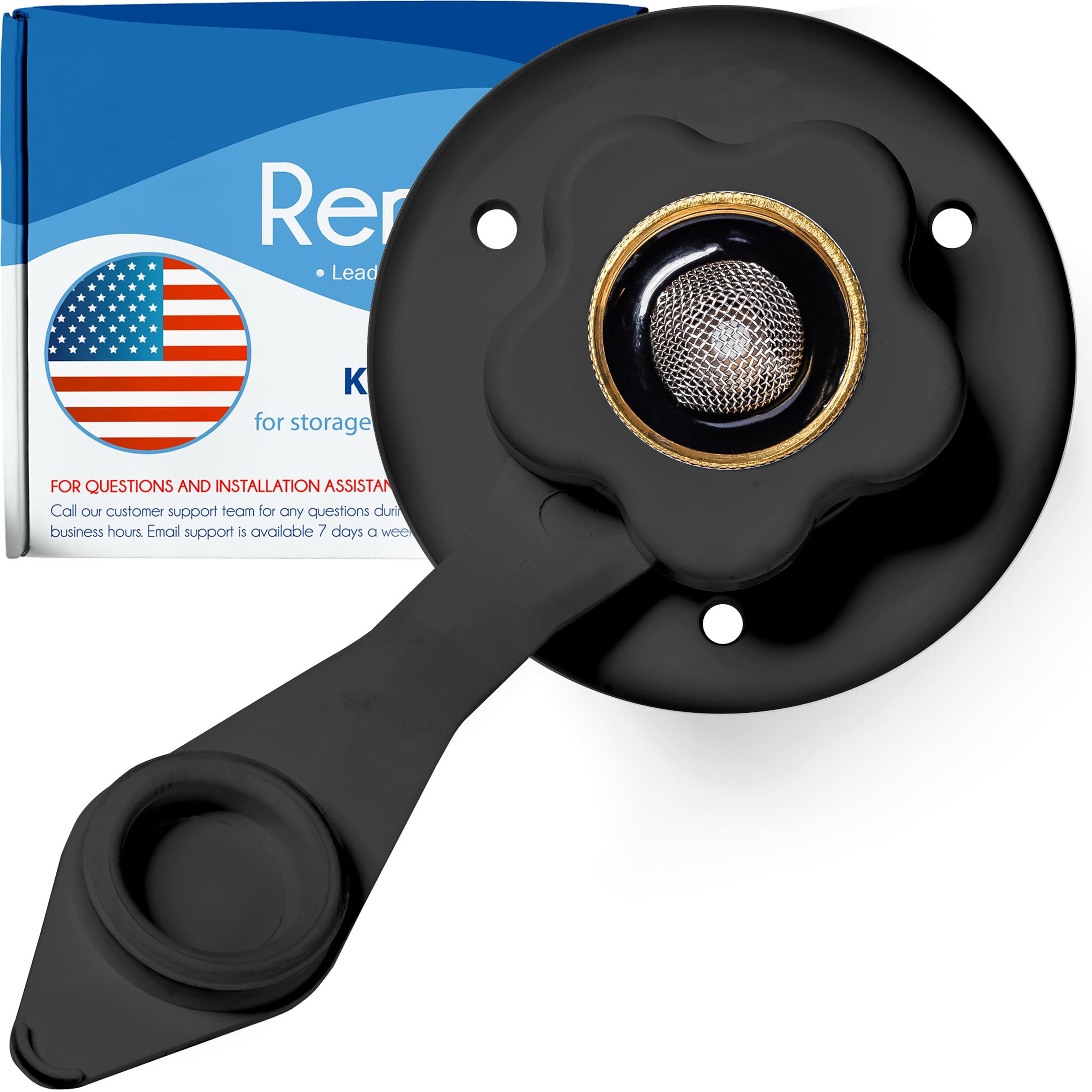 Renator RV water inlet brass flange for durable outdoor connections