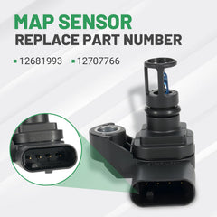 Spacer blocks protect MAP sensor from exhaust gases and oil buildup.