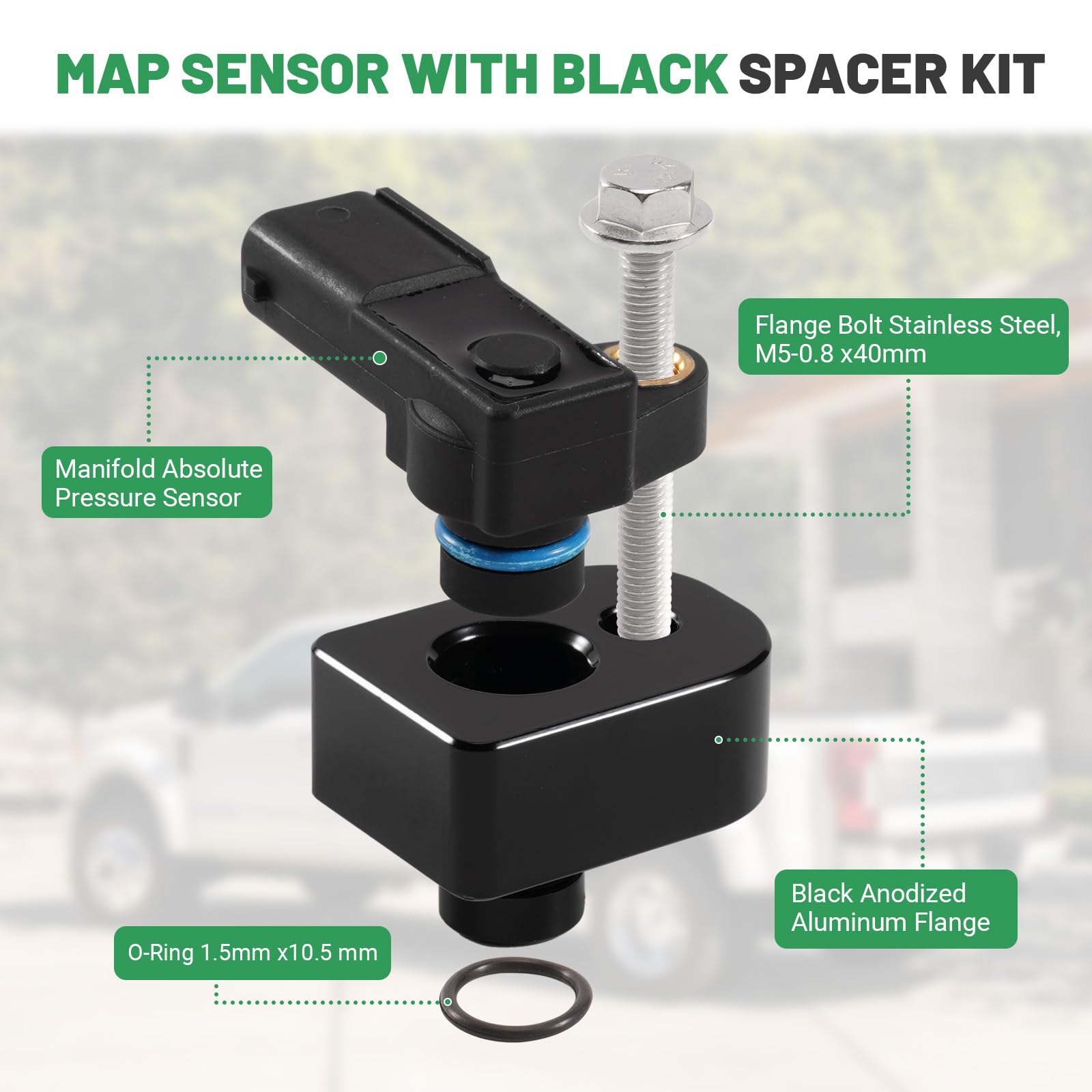 Rendrox MAP sensor kit during installation shows three-minute plug-and-play setup