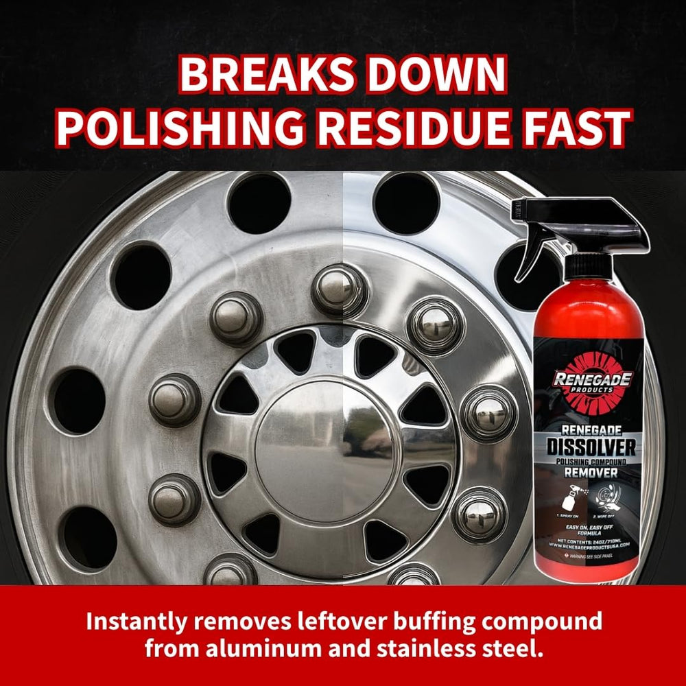 Renegade Dissolver on aluminum demonstrates versatile metal cleaning potential.