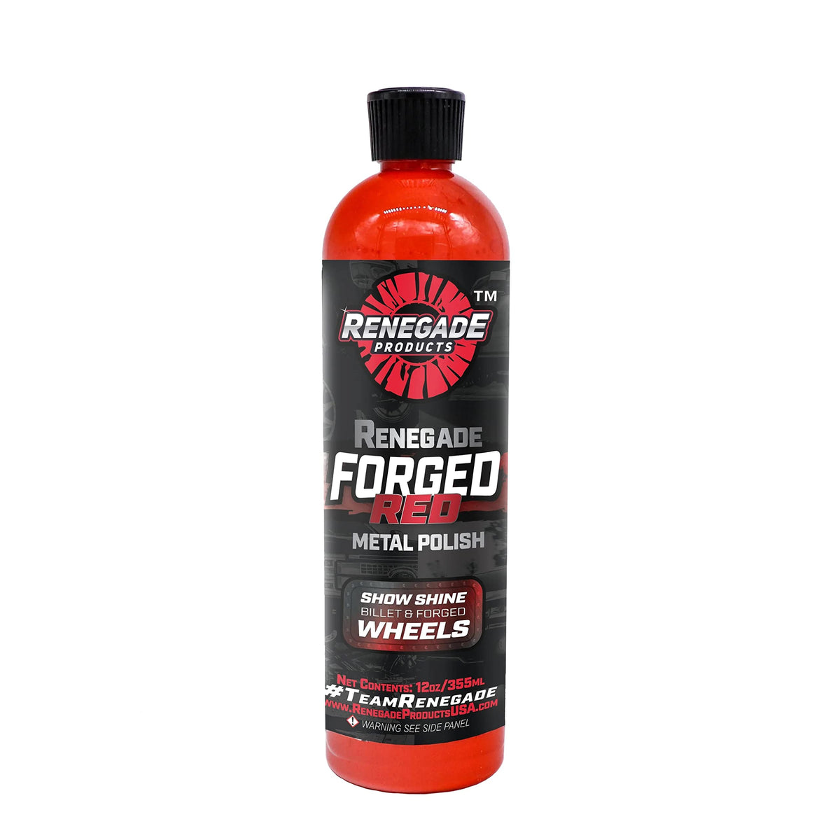 Renegade Forged Red billet wheel polish applied by hand for a smooth, scratch-free shine.