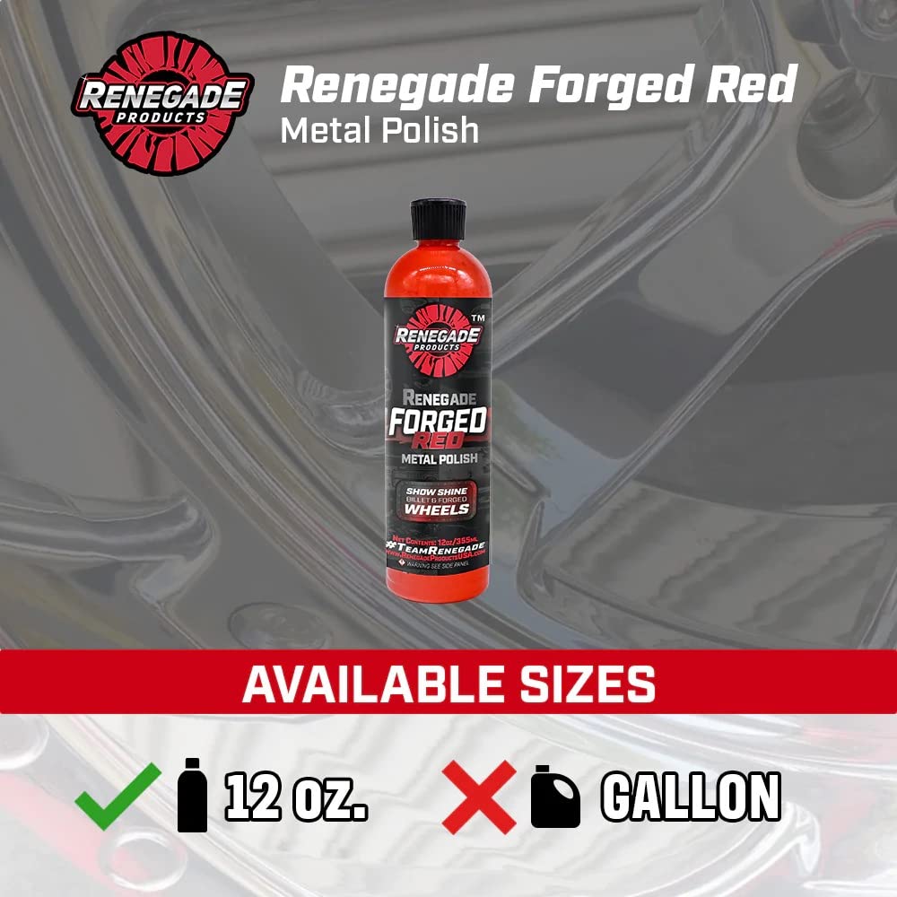 Renegade Forged Red high-gloss finish delivers mirror-like shine on forged wheels.