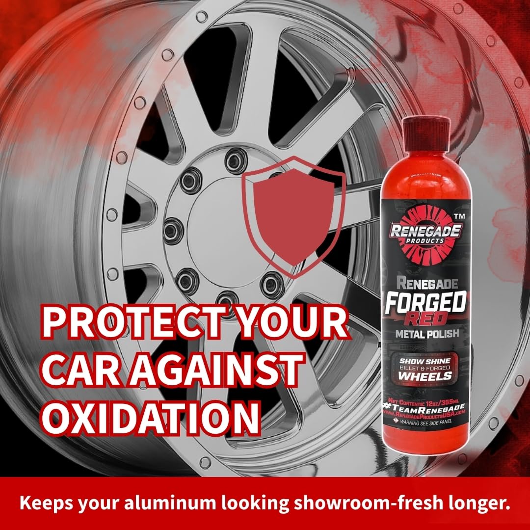 Renegade Forged Red oxidation inhibitors protect and maintain the look between sessions.