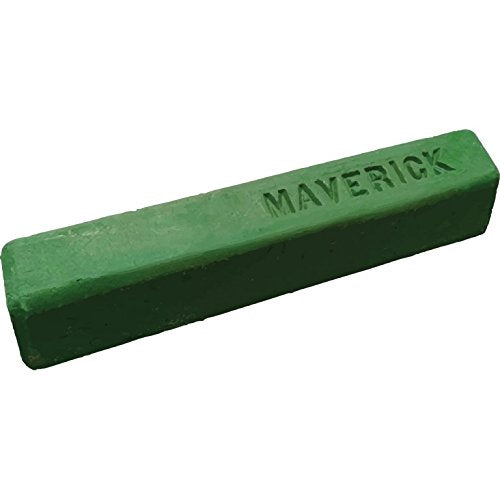 Renegade G16 Green Rouge bar on buffing wheel for aluminum shine.