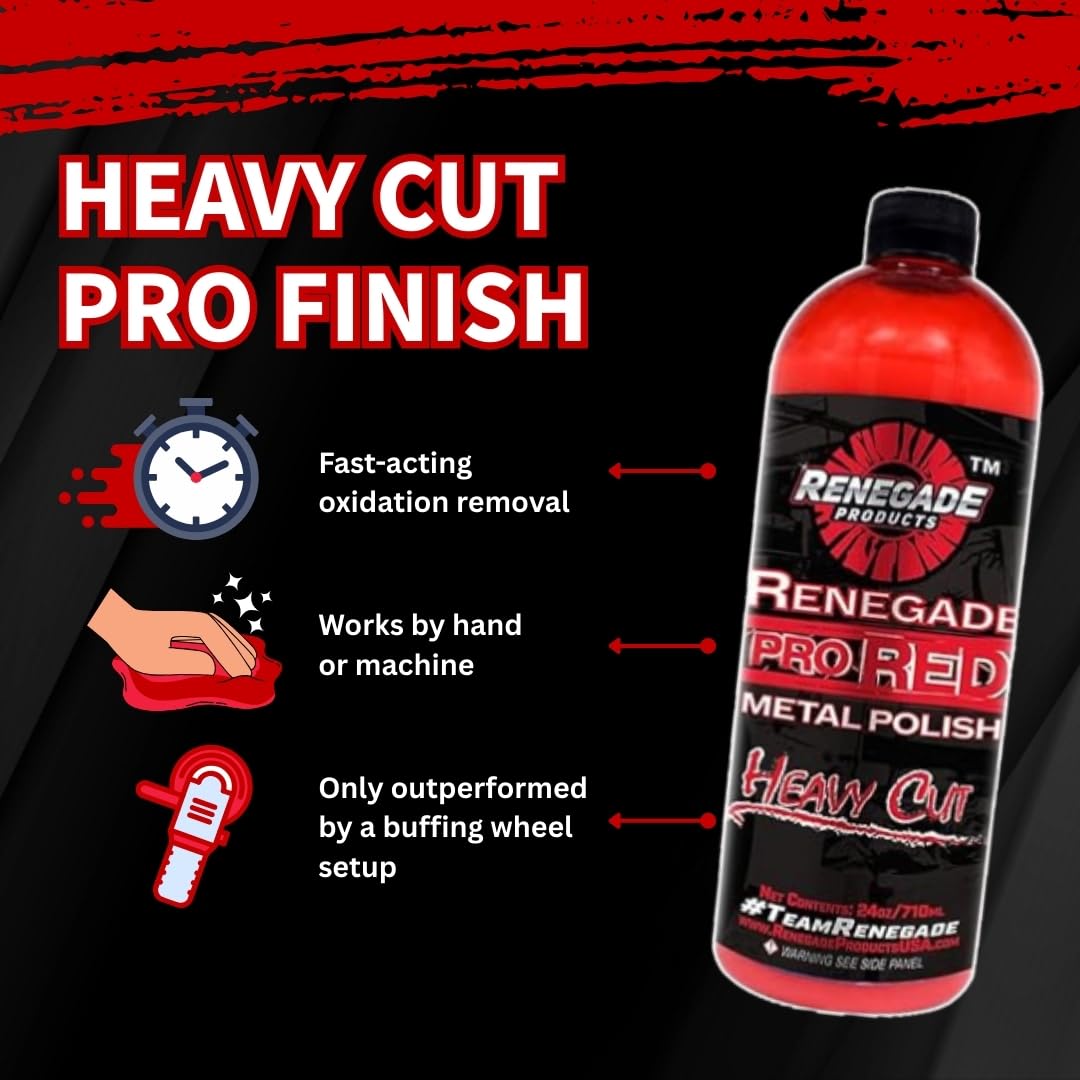 Renegade Pro Red application by hand showing quick metal restoration.