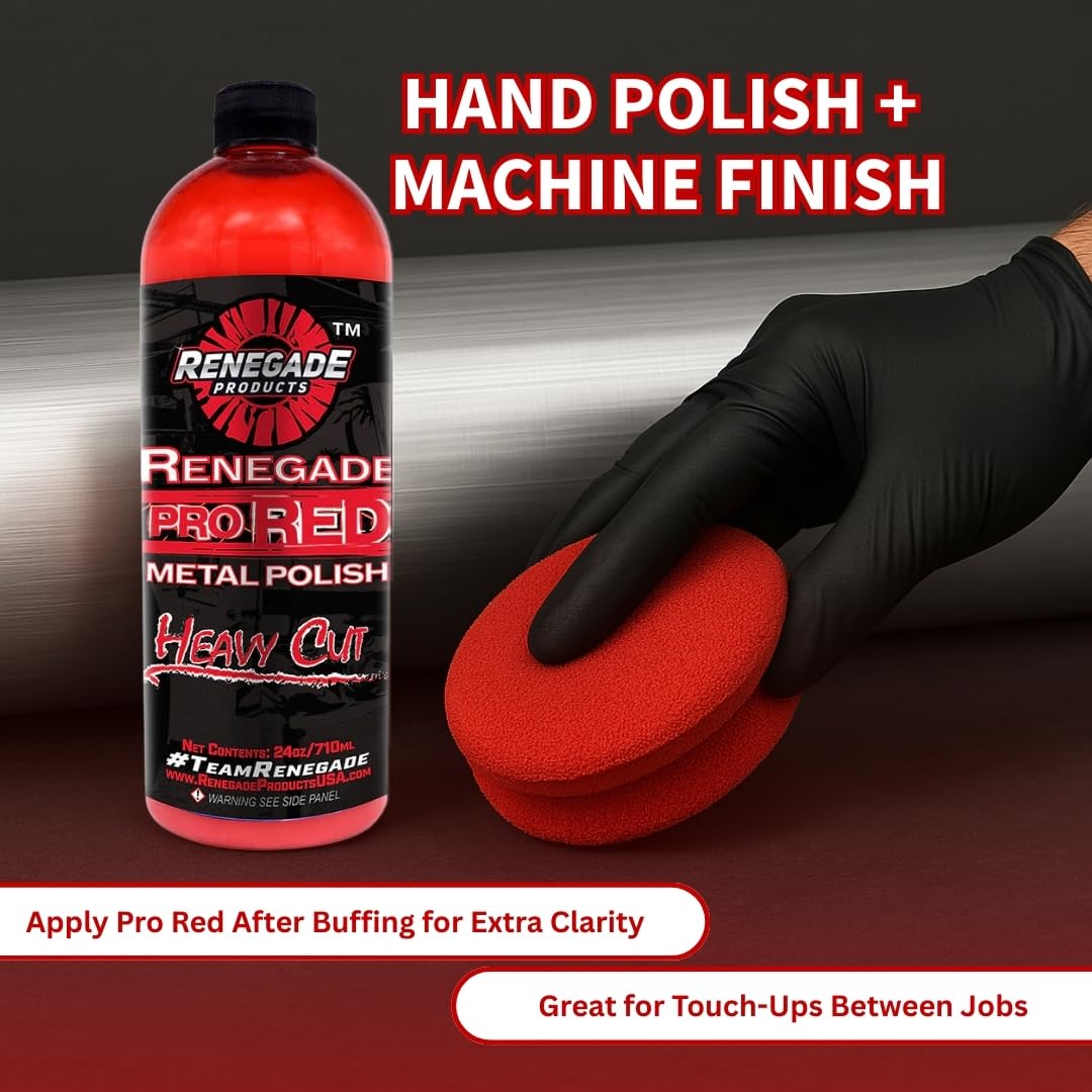 Rebel Pro Red liquid polish bottle included in Renegade kit