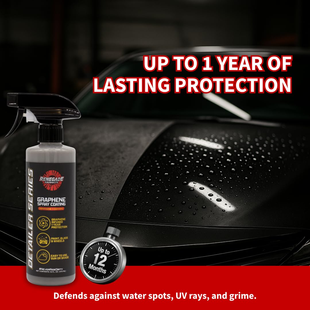 Renegade Products Graphene Sio2 gloss finish reveals a deep wet-look shine